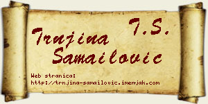Trnjina Samailović vizit kartica